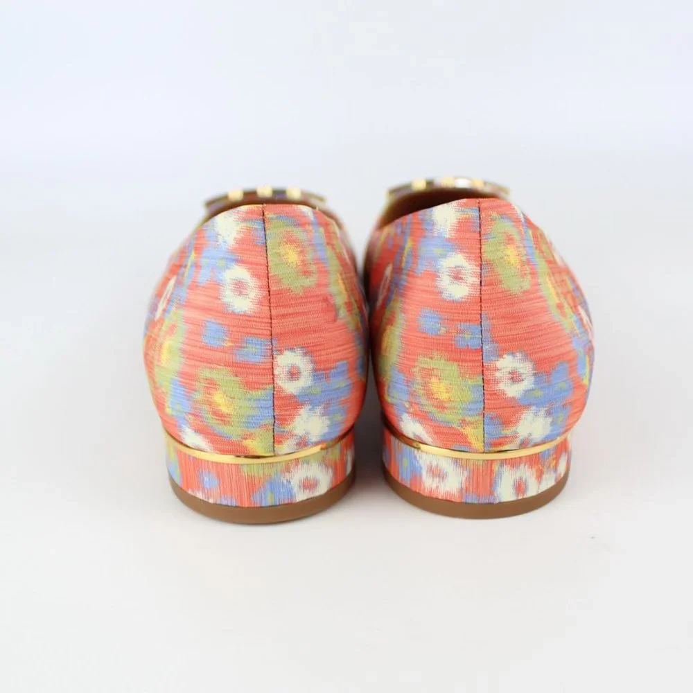 NEW Tory Burch Gigi Floral Ballet Flats, US 10.5M, Pointed Toe